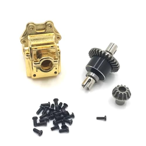 RC�A�N�Z�T���[ For WLtoys 1/14 144010 144001 144002 1/12 124016 124017 124018 124019 �����A�b�v�O���[�h�A�N�Z�T���[�M�A�{�b�N�X�J�o�[���� RC �J�[�������i(Yellow)