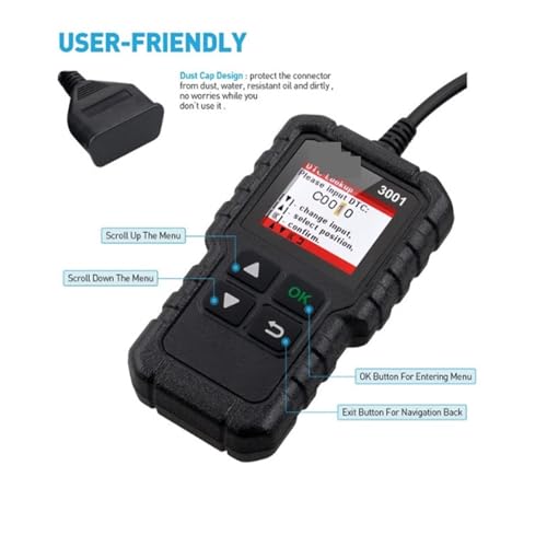 Escáner OBD2 que soluciona dudas de averías del motor mediante lector códigos OBDII de coche 5