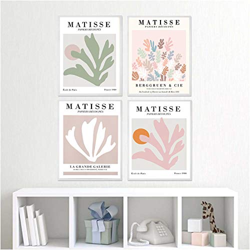 Affiche Matisse et impressions sur toile Morandi lot de 4 posters 40x50cm sans cadre