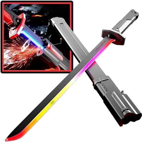 Image of Sparkblade LED Sword with Smoke & Spark Effects - 7-Color Light Katana with Sound FX Anime Cosplay Prop