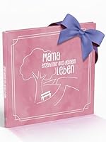 Silberknopf® Mama erzähl mal | Erinnerungsbuch zum Ausfüllen | Mama Buch als besonderes Geschenk zum Geburtstag, Weihnachten, Muttertag | Familienbuch als einzigartige Geschenkidee (Rosa)