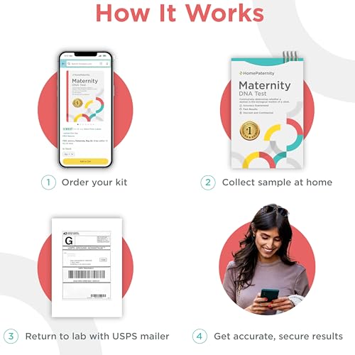 Image of HomePaternity Maternity DNA Test, Fast Results, Highest Accuracy Available with Up to 34 Genetic Markers Tested, All Lab Fees & Shipping Included, Determine Bio-Mother