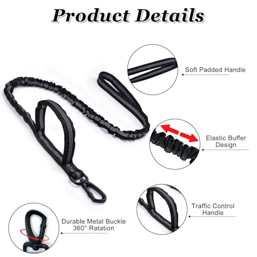 Ledeak Tactical Dog Collar, Padded Breathable Soft Nylon Pet Collar with Heavy-Duty Metal Buckle - Image 4