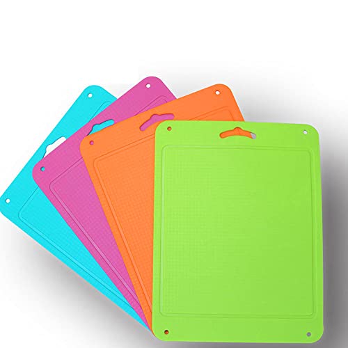 Kingneed Silicone Chopping Mat Flexible Thick Cutting Board Food Grade Material Odorless Two Sided Non-Slipping 0.15 Inch Thickness, 12.6 X 9.6 Inch For Kitchen (Fluorescent Green) #TOP4