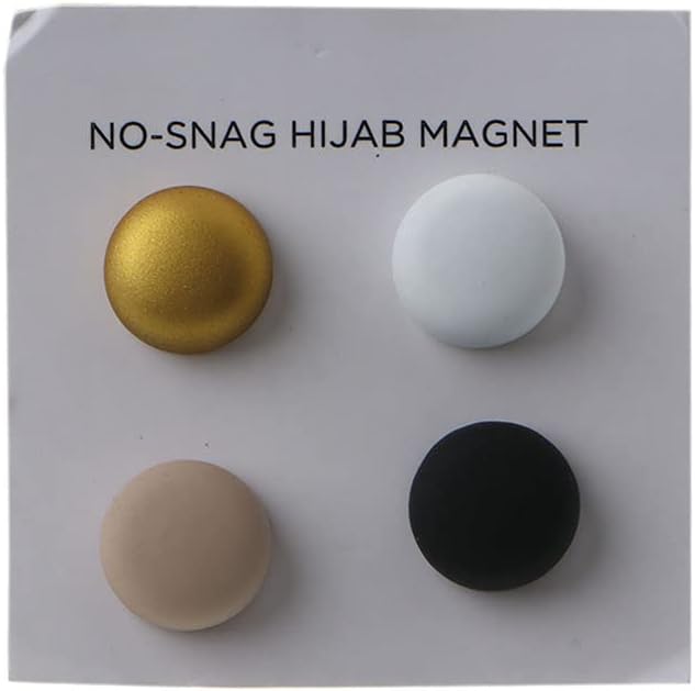 S-TROUBLE Strong Metal Plating Magnetic Hijab Clip Safe Hijab Brooch Luxury Accessory No Hole Pins Brooch Magnet for Muslim Scarf