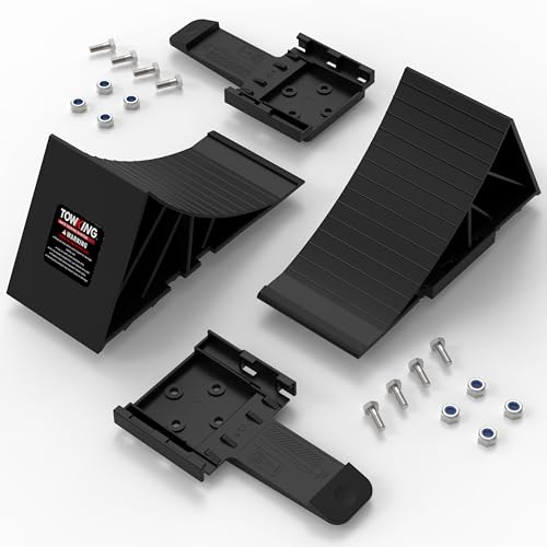 TOWKING Unterlegkeile & Befestigungsmaterial - Unterlegkeile Anhänger bis 1600kg Achslast - Keil PKW Anhänger Zubehör (Montierbar)1SET2Pcs