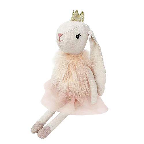 MON AMI Princess Bunny Animal Doll 18"/45.7 cm, Peach - Image 3