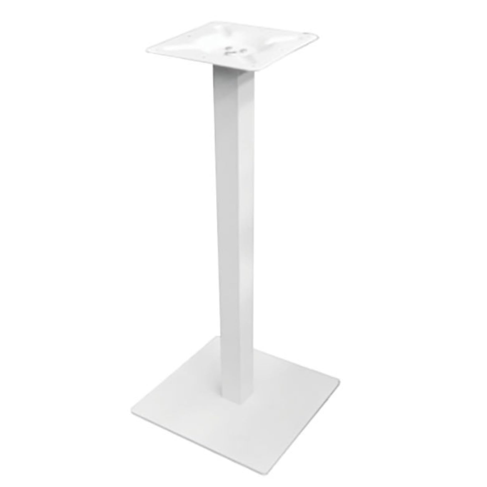 Gruppo Maruccia - Base Tavolo Alta in Acciaio - Piede a Piastra Piatta Quadrata - Prodotto Adatto all'Uso Professionale per Bar, Ristoranti, Pizzerie - Altezza 108 Cm