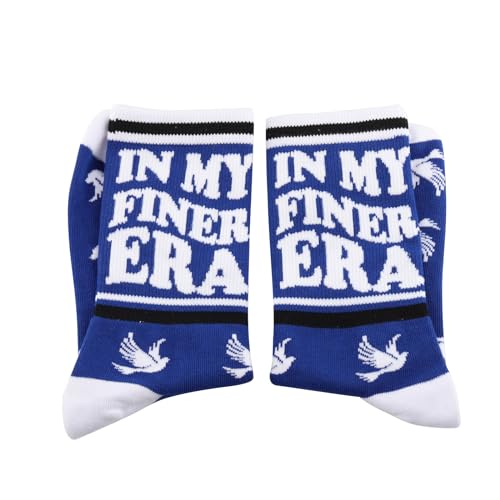 Greek Sorority Gift In My Finer Era Royal Blue & White Finer Sisterhood Sorority Life Socks3