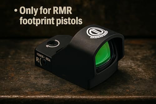 Dagger Defense DDR18, red dot reflex sight- Only for RMR style pistols - Will only fit pistols with RMR footprint and picatinny mount for rifles, 1 MOA, motion activated, multiple brightness settings.