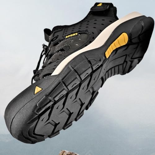 Beach shoes men outdoor breathable toe cap anti slip versatile casual plus size sandals3