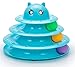 AOTEMAN Gato Juguete 4 Niveles Gato Juguete Torre Pistas Juguetes para gatos Interactivos Cat Inteligencia Entrenamiento Placa de atracciones Torre Gato Productos para mascotas Túnel de gato (azul)