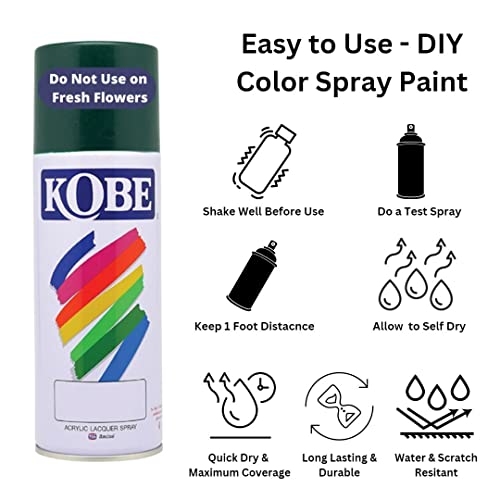 Image of Oasis Kobe Colour Spray Paint Multi-Surface For Wood, Metal, Wall, Glass, Fabric (Green)