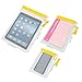Meetory Clear Waterproof bags Pouch Dry Bags For Camera Mobile Phone Maps Kayak Document Holder - 3 Piece Set Waterproof Plastic Pouch Utility Bags(Yellow)