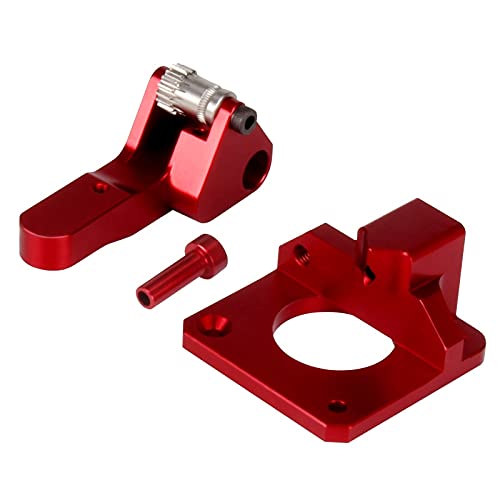 Lysee 3D Printer Parts & Accessories - Dual Pulley MK8 Remote Metal Extruder DIY Right Hand Single Double Gear Extruder for Ender3 Ender3PRO CR10S CR10S PRO - (Size: S with Motor)