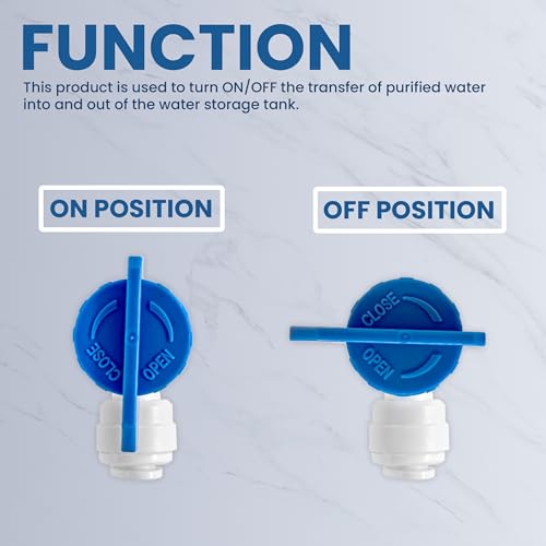 image for Metpure Quick Connect Tank Ball Valve with Gasket For Water Purificati