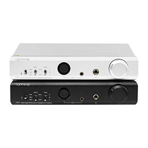 TOPPING A90 Hoofdtelefoon Versterker 4.4mm XLR Desktop HiFi Volledige Gebalanceerde Versterker Pre-Versterker (Zwart BK) - Afbeelding 4