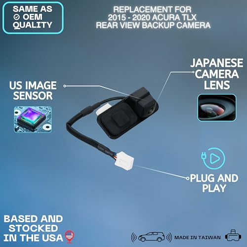 Image of Backup Camera Replaces for 2015-2020 Acura TLX OE Part # 39530-TZ3-A01