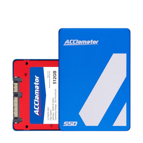 Image of Acclamator 512GB SSD SATA III 6Gb /s 2.5 Inch Internal Solid State Drive