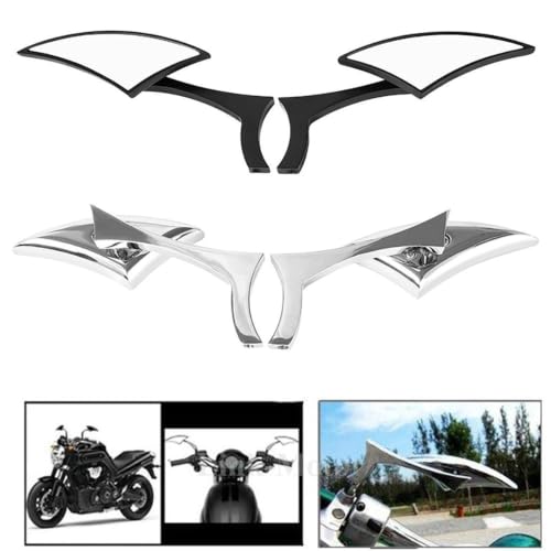 Retrovisores de moto sin vibración con rosca de 8mm y 10mm para eliminar puntos ciegos 6