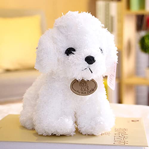 HitHopKing Plush Figure Toys â€” Cute Plush Doll Stuffed Animal Plushies Toys, Plush Dog Toy , Pillow Plush Toy , Plush Realistic Corgi Stuffed Animal for Boys and Girls (White, 18cm/7 inch)