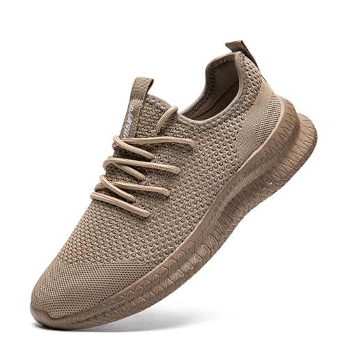 Image of DLWKIPV Mens Slip On Shoes Tennis Walking Gym Athletic Running Fashion Sneakers Workout Footwear Casual Sport Outdoors Breathable Knitted Mesh Lightweight