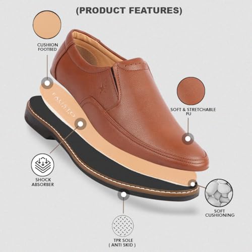 Image of FAUSTO Men Formal Pull-On Shoes