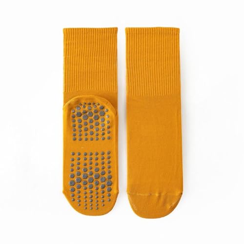 Long Pilates Socks Women With Grips Crew Bulk 3Pc Ladies Yoga Compression Socks Adult Ballet Workout Socks For Boots4