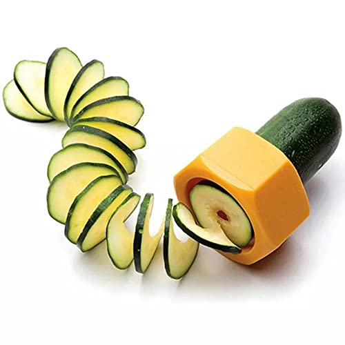 Trancheuse pour concombres Carote Zucchine Verdura Fruit Modèle Dado Boulon Tranche Coupe à spirale pour décorations de cuisine Cover