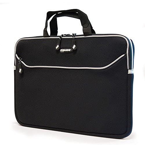 Mobile Edge Black SlipSuit, Cushioned EVA Laptop Sleeve w/Handle, 15.6 Inch to 16 Inch Screens, Large Zippered Exterior Pocket, Water-Resistant, MESS1-16