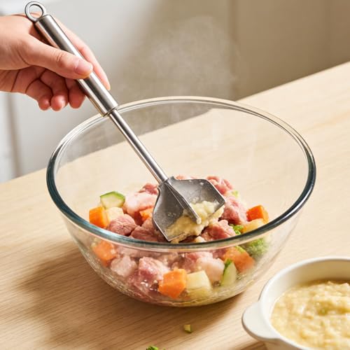 Hachoir en acier inoxydable durable pour préparation de viande - 4