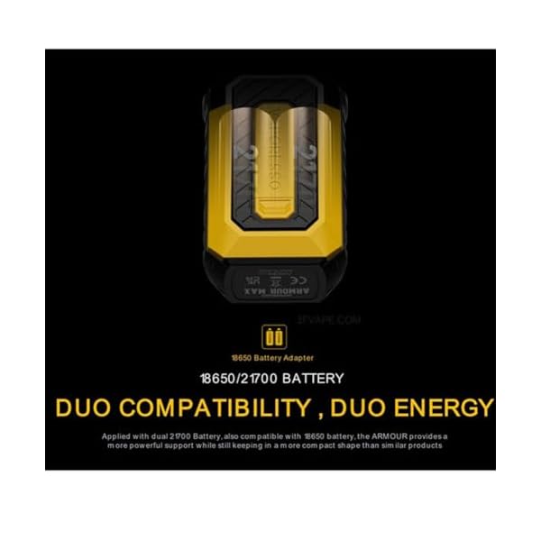 Vaporesso Armour Max Mod | 220w Box Mod Works with Itank 2 Atomizer/Z Sub Ohm Tank/ 510 Thread Atomiseur Vaporisateur e-Cigarette (Mod Only) (Argent)