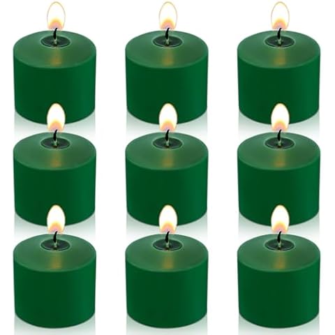 MISSYO 8 Hour Green Votive Candles Cover