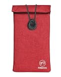 FIREDOG Faraday Pouch for Car Keys and Cell Phone, Key Signal Blocking Bag, Anti Theft Car Protection, Cell Phone RFID Keyless Entry Fob Signal Blocking Bag(Red)