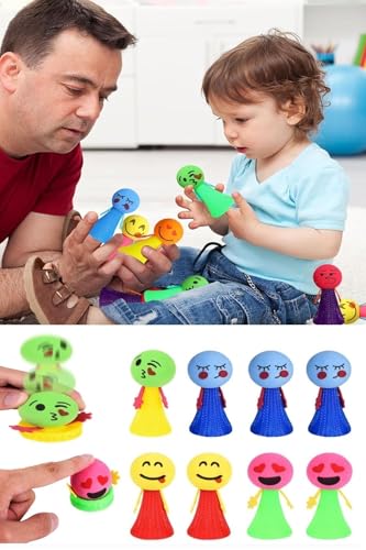 Zıplayan Emoji Küçük Adam Oyuncağı, 5 Adet