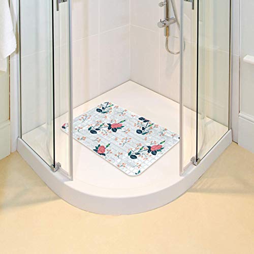 Tapis de bain enfant Bennigiry de qualité supérieure style floral - 7