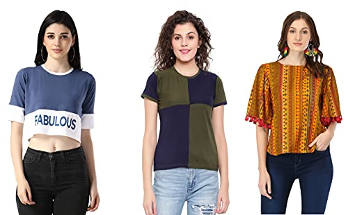 Image of DHRUVI TRENDZ Women Tops | T Shirt for Women | Tops for Jeans for Women | Western Tops for Women Stylish | T-Shirt for Women