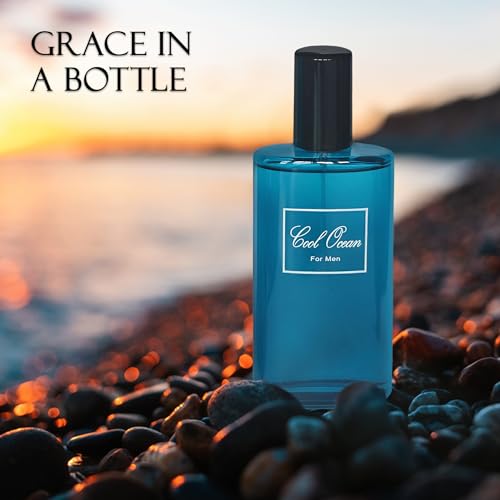 Image of AFLUXE 2PCS Valentine Milano /Cool Ocean Men Eau De Toilette for Men-Fresh,Romantic Scent Perfume for Men 3.4 Fl Oz Each Mens Cologne For All Skin Daily Used