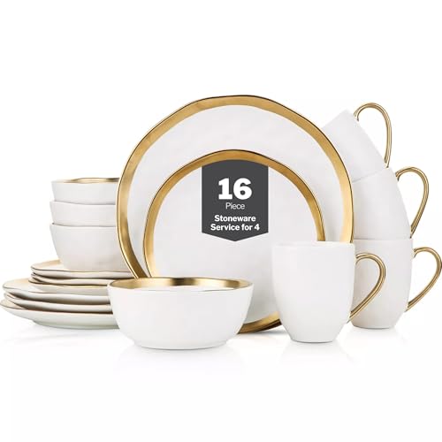 Stone Lain Modern Poreclain 16 Piece Dinnerware...