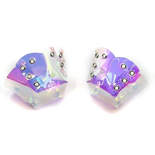 Protections d'orteils holographiques en PVC rigide pour patins à roulettes quad