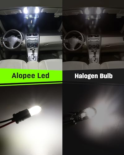 Image of Alopee 10 Pack T10 Led Bulb White 6500K DC 12V