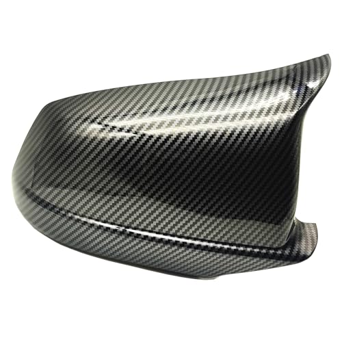 AtticZone Side Mirror Caps Covers Compatible with F10 F11 F18 2011-2013, 525i 530i 535i 550i GT xDrive Pre-LCI Door Rear View Mirror Cap, Horn Style, Carbon Fiber Pattern by AtticZone - Image 4