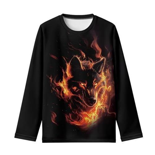Image of Girls Basic Tee Shirts Outdoor Long Sleeve Shirt Winter Clothes Size 3-16 Top Fall Clothes Gift for Holiday
