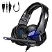 Cuffie, TedGem Headset, Headphones, Suono Surround Stereo Cuffie Gaming, 3.5mm Cuffie PS4, LED Cuffie Gaming PC, Wired Over Ear Headset USB Per PC, Mac, Laptop