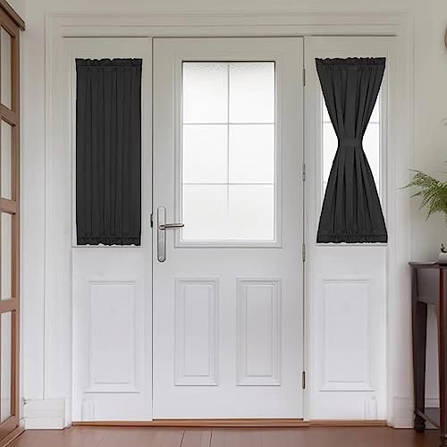 PANOVOUS French Door Curtains Set of 2 Blackout-Door Window Curtains