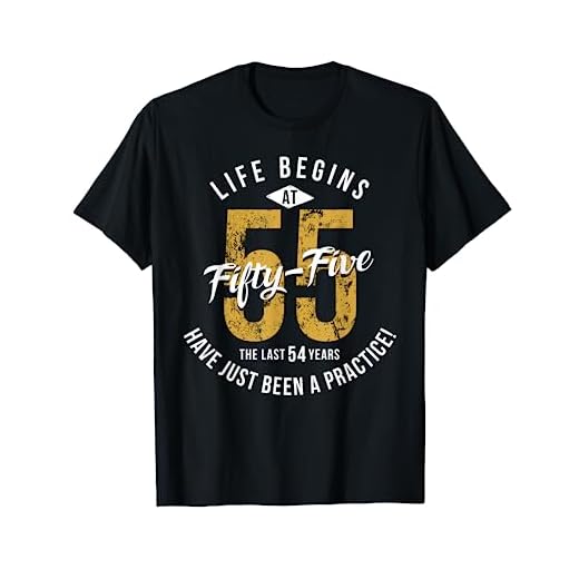 La vida comienza a los 55 - Vintage 55 cumpleaños Camiseta