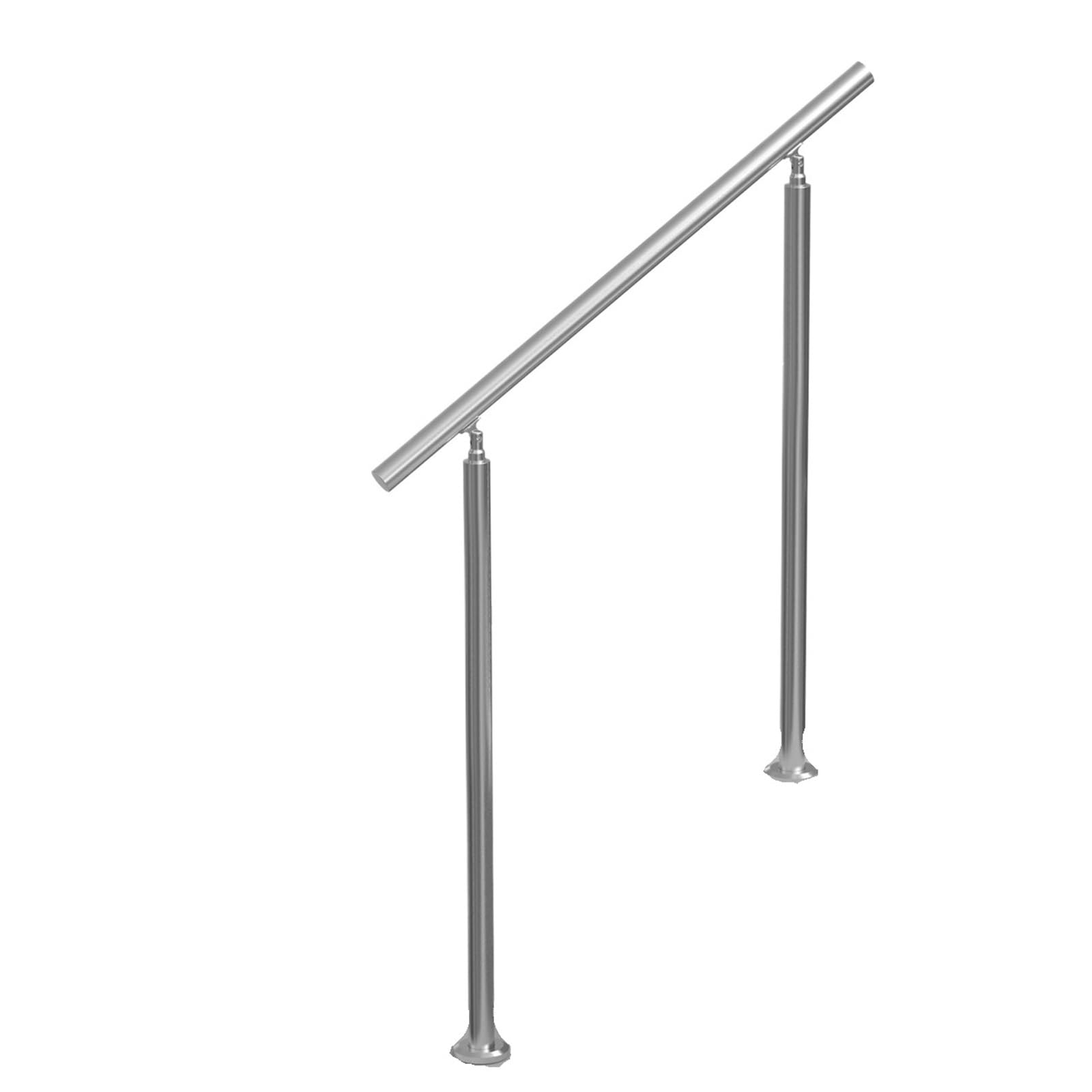 Gyttderfl Type 6 Step Railing Handrail For Outdoor Stainless Steel Railings With Installation Kit Double-Column Staircase For Porch Deck(Type 6)