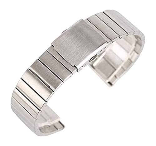 Bracelet montre acier inoxydable 20 mm noir pour remplacer un bracelet usé