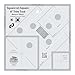 Creative Grids Square on Square 8" Trim Tool Quilting Ruler Template cgrJAW8