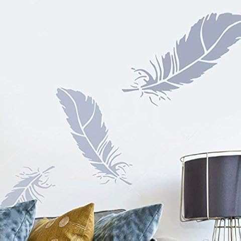 Ideal Stencils Feather Design Craft Stencil Cover